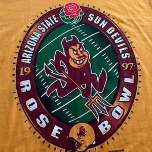 NWOT Vintage 1997 Mens Pro Player Arizona Devils Rose Bowl T Shirt Large Medium
